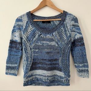rag & bone Jasmine Bluebird crochet top